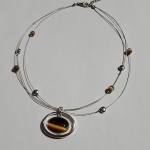 **free with any purchase** Necklace with brown charm